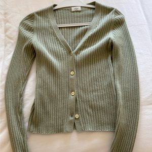 Wilfred aritzia green sweater